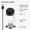 Docking stand pentru Huami Amazfit Bip U/Amazfit Pop Pro/Amazfit T-Rex Pro, Kwmobile, Negru/Argintiu, Metal, 58727.01