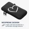 Husa Universala Kwmobile marime XL - 6,8 inch, Neopren, Negru/Alb, 58701.4.02
