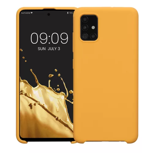 Husa Samsung Galaxy A51, Silicon, Portocaliu, 51197.191