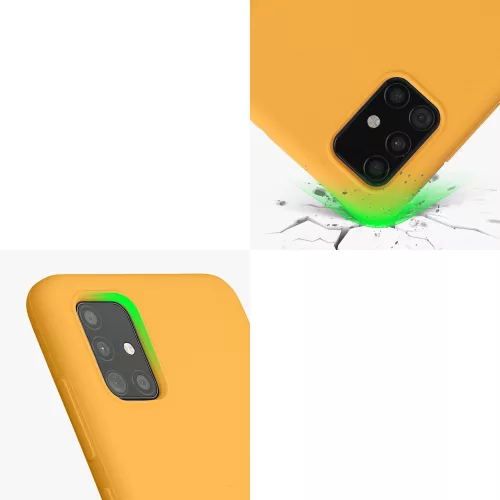 Husa Samsung Galaxy A51, Silicon, Portocaliu, 51197.191