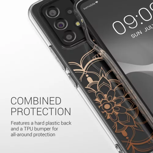 Husa Samsung Galaxy A53 5G, Silicon, Transparent/Roz, 58800.02