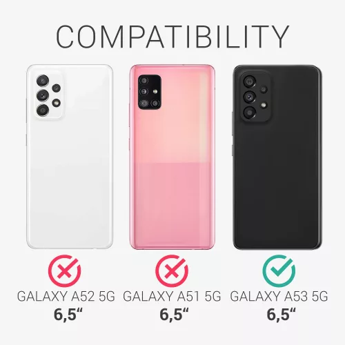 Husa Samsung Galaxy A53 5G, Silicon, Transparent/Roz, 58800.02