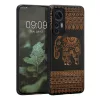 Husa Xiaomi 12/12X, Lemn, Maro/Negru, 56788.05