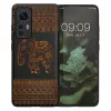 Husa Xiaomi 12/12X, Lemn, Maro/Negru, 56788.05