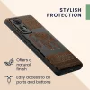 Husa Xiaomi 12/12X, Lemn, Maro/Negru, 56788.05
