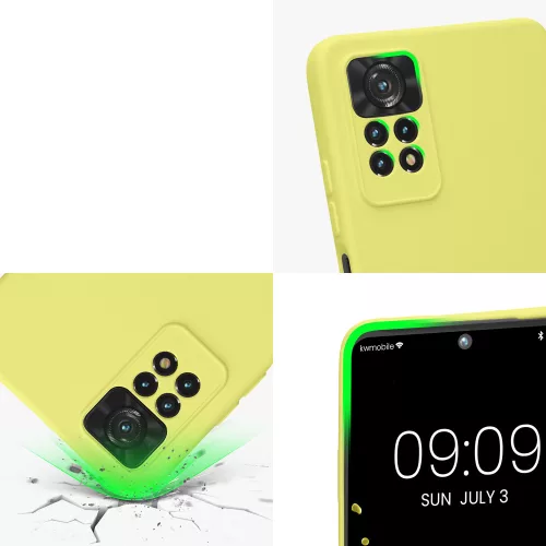 Husa Xiaomi Redmi Note 11 Pro/Redmi Note 11 Pro 5G, Silicon, Galben, 57919.165