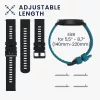 Set 2 curele pentru AGPTEK LW11, Kwmobile, Verde/Negru, Silicon, 56653.57