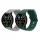 Set 2 curele pentru Xiaomi Mi Watch Color Sport/Watch S1 Active, Kwmobile, Gri/Verde, Silicon, 58971.02
