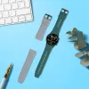 Set 2 curele pentru Xiaomi Mi Watch Color Sport/Watch S1 Active, Kwmobile, Gri/Verde, Silicon, 58971.02