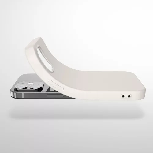 Husa Apple iPhone 12/iPhone 12 Pro, Silicon, Alb, 53938.204