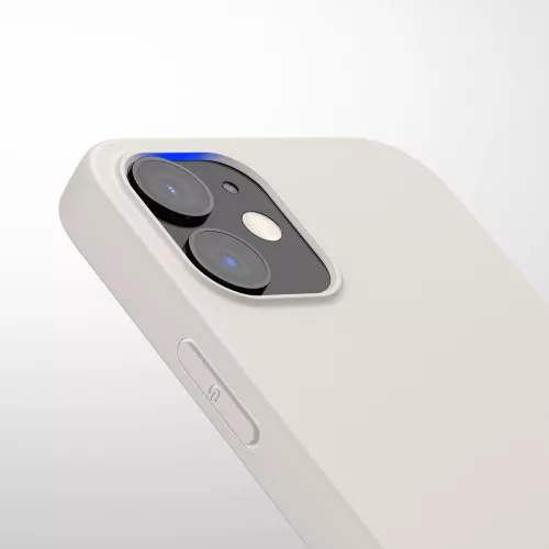Husa Apple iPhone 12/iPhone 12 Pro, Silicon, Alb, 53938.204