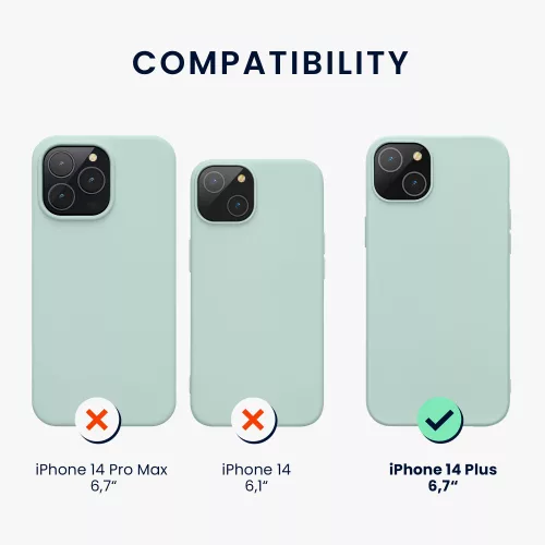Husa Apple iPhone 14 Plus, Silicon, Verde, 59080.200