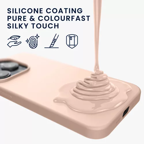 Husa Apple iPhone 14, Silicon, Crem, 59079.225