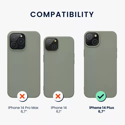 Husa Apple iPhone 14 Plus, Silicon, Verde, 59076.172