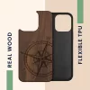 Husa Apple iPhone 14 Pro Max, Lemn, Maro, 59127.01