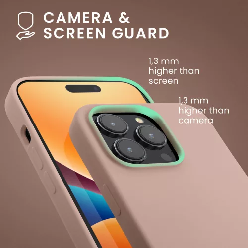 Husa Apple iPhone 14 Pro, Silicon, Crem, 59073.10