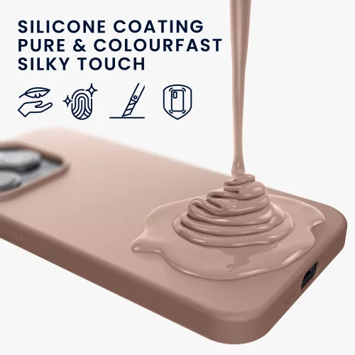 Husa Apple iPhone 14 Pro, Silicon, Crem, 59073.10