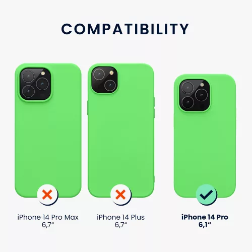 Husa Apple iPhone 14 Pro, Silicon, Verde, 59073.159