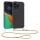 Husa Apple iPhone 14 Pro Max, Silicon, Transparent/Auriu, 59105.21
