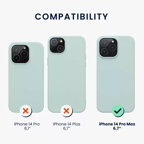 Husa Apple iPhone 14 Pro Max, Silicon, Verde, 59074.200