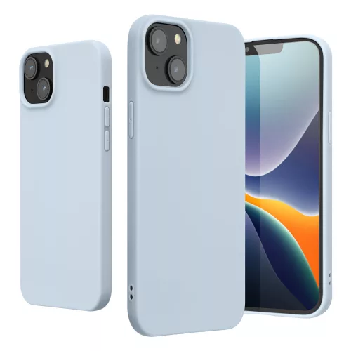 Husa Apple iPhone 14 Plus, Silicon, Albastru, 59076.58