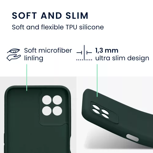 Husa Realme 8i, Silicon, Verde, 58293.169