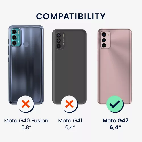 Husa Motorola Moto G42, Silicon, Albastru, 59191.108