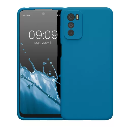 Husa Motorola Moto G42, Silicon, Albastru, 59185.224