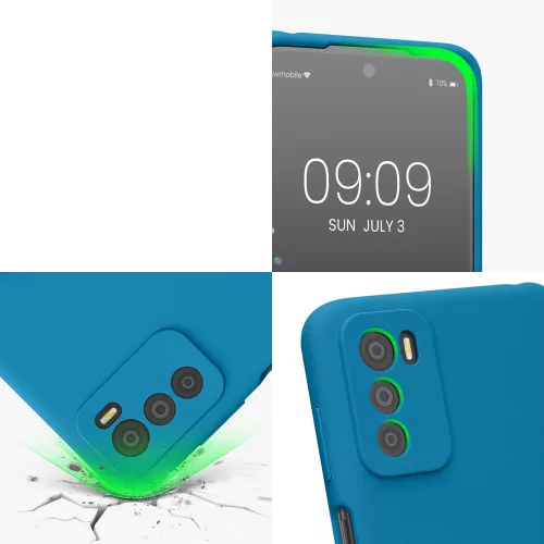 Husa Motorola Moto G42, Silicon, Albastru, 59185.224