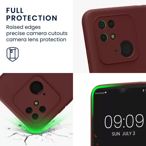 Husa Xiaomi Redmi 10C, Silicon, Rosu, 59229.187