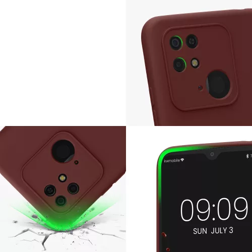 Husa Xiaomi Redmi 10C, Silicon, Rosu, 59229.187