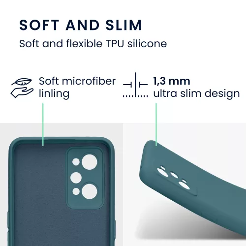 Husa Realme GT Neo 3T, Silicon, Verde, 59246.57
