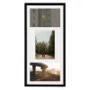 Rama foto colaj Navaris, 3 poze 10x15 cm, 38.2x17.2x2 cm, argintiu, sticla/aluminiu