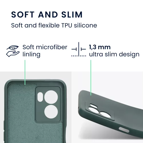 Husa OPPO A77, Silicon, Verde, 59245.169