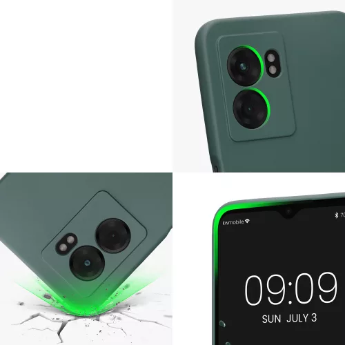 Husa OPPO A77, Silicon, Verde, 59245.169
