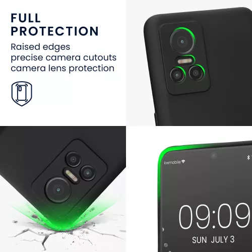 Husa Realme GT Neo 3, Silicon, Negru, 59247.01