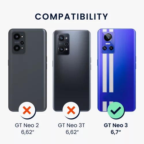 Husa Realme GT Neo 3, Silicon, Negru, 59247.01