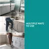 Scaun pliabil cu maner antiderapant Navaris, suport 150kg, metal, 60999.01