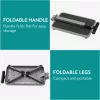 Scaun pliabil cu maner antiderapant Navaris, suport 150kg, metal, 60999.01