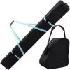 Set huse schi si clapari Navaris, geanta schi 190 cm, compartiment clapari 42x38x22 cm, negru, textil