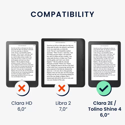 Husa kwmobile pentru Kobo Clara 2E, Piele ecologica, Multicolor, 60056.26