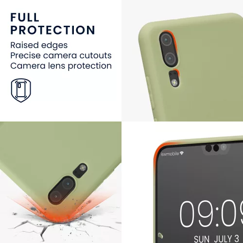 Husa Huawei P20, Silicon, Verde, 44212.172