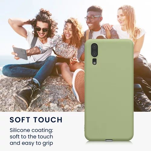 Husa Huawei P20, Silicon, Verde, 44212.172