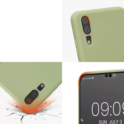 Husa Huawei P20, Silicon, Verde, 44212.172