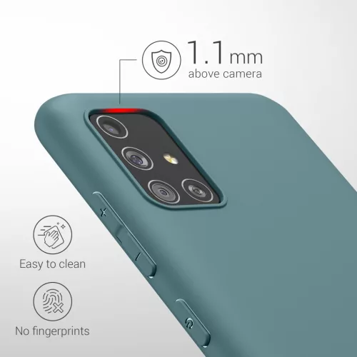 Husa Samsung Galaxy A51, Verde, Silicon, 51196.206