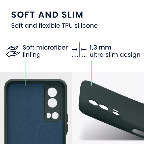 Husa Vivo Y72 5G/Y52 5G, Verde, Silicon, 59095.202