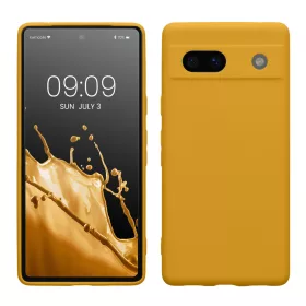 Husa Google Pixel 7a, Portocaliu, Silicon, 61598.191