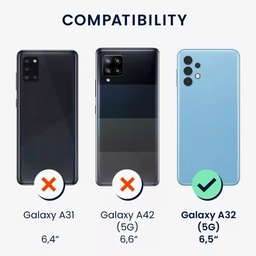 Husa Samsung Galaxy A32 5G, Albastru, Silicon, 54336.134