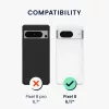 Husa Google Pixel 8, Gri inchis, Textil/Plastic, 61883.19