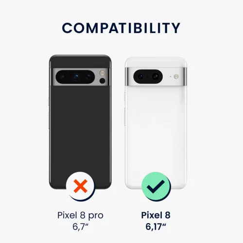 Husa Google Pixel 8, Gri inchis, Textil/Plastic, 61883.19